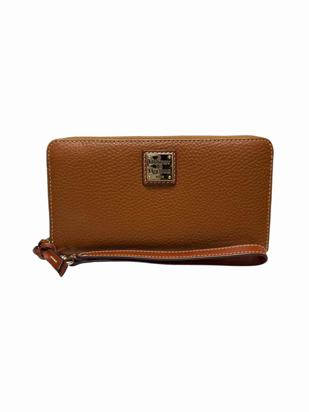 Dooney & Bourke Pebbled Brown Leather Wallet